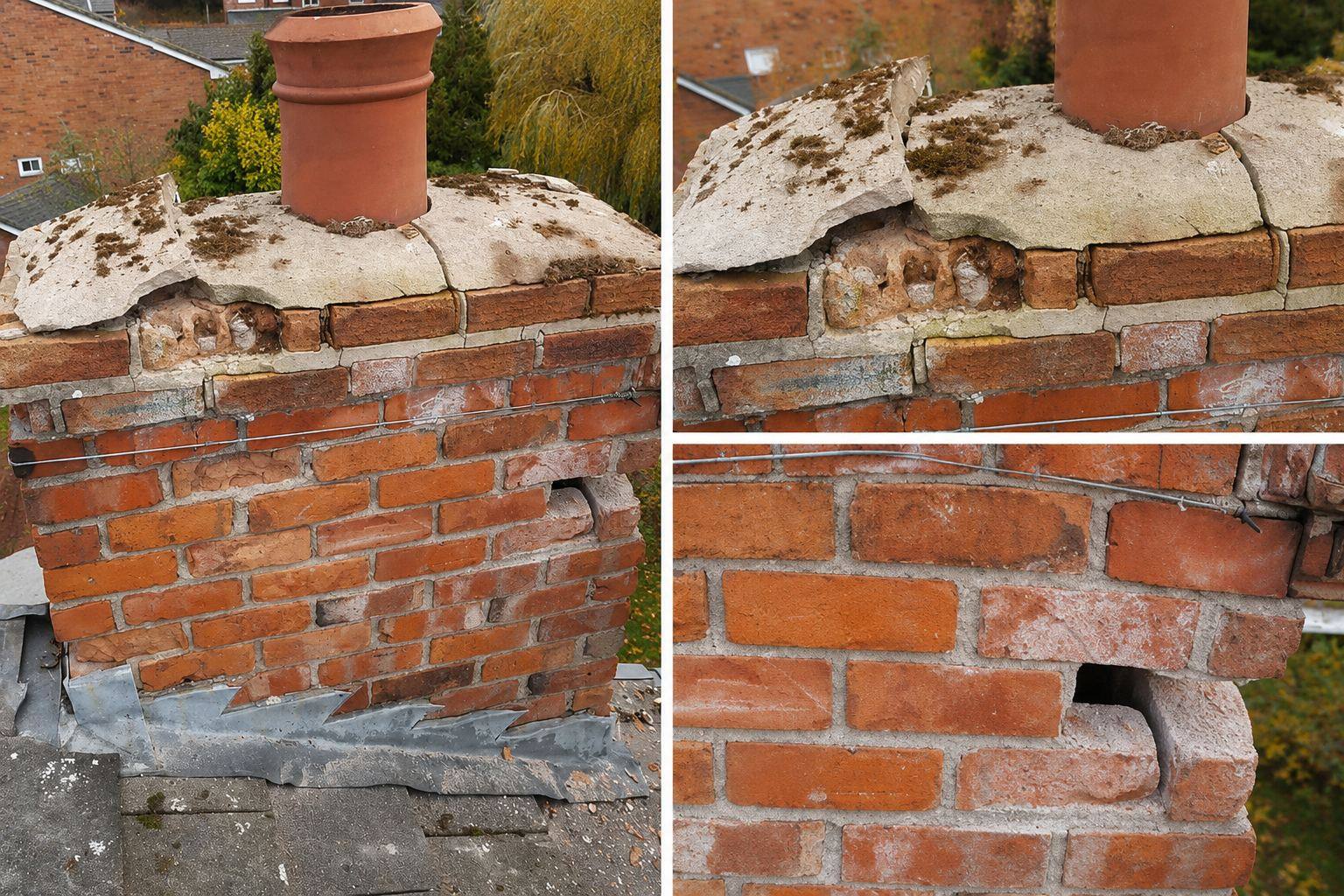 Chimney render defects